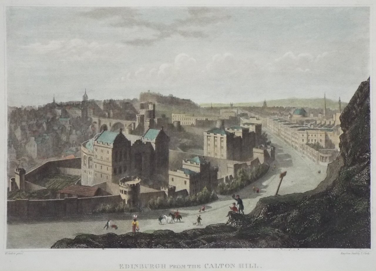 Print - Edinburgh from the Calton Hill. - Clerk